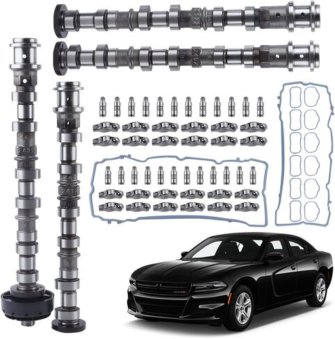 4PCS Engine Camshaft Compatible with 11-18 Jeep Dodge Chrysler Ram 3.6L 5184377AG 5184378AG 5184379AG 5184380AG in Saudi Arabia