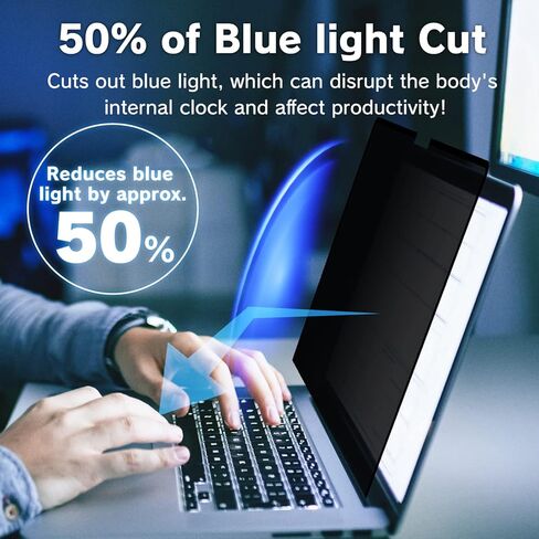 BELLEMOND - شاشة خصوصية مغناطيسية لجهاز Surface Laptop Go 3 / Go 2 / Go (12.4 بوصة) - فلتر كمبيوتر محمول مضاد للانزلاق قابل للإزالة والعكس مع مضاد للوهج وتقليل الضوء الأزرق - قطعة واحدة - WSFG3-PRMG in Kuwait