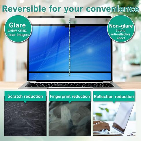 BELLEMOND - شاشة خصوصية مغناطيسية لجهاز Surface Laptop Go 3 / Go 2 / Go (12.4 بوصة) - فلتر كمبيوتر محمول مضاد للانزلاق قابل للإزالة والعكس مع مضاد للوهج وتقليل الضوء الأزرق - قطعة واحدة - WSFG3-PRMG in Kuwait