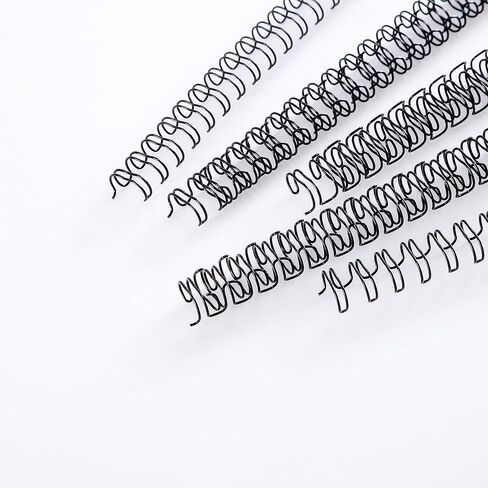 BNC Double Loop Wire Binding Rings Letter Size 3:1 Loops 32 Holes Black Color Pack of 100 (1/2 Inches) in Saudi Arabia