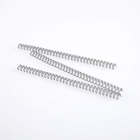 BNC Double Loop Wire Binding Rings Letter Size 3:1 Loops 32 Holes Black Color Pack of 100 (1/2 Inches) in Saudi Arabia