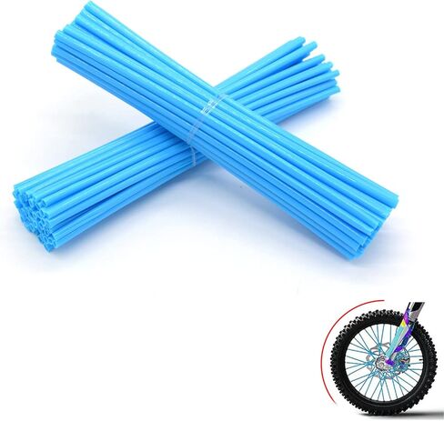 72Pcs Spoke Skins Covers Universal Bicycle Motocross for 8"-21" rims Dirt Motorcycle BMX MTB SX MX SXF EXCSXF EXC XT250-600 R-Z400S SM RM2 F800GS CRF XL XLR XR (Pink) in Kuwait