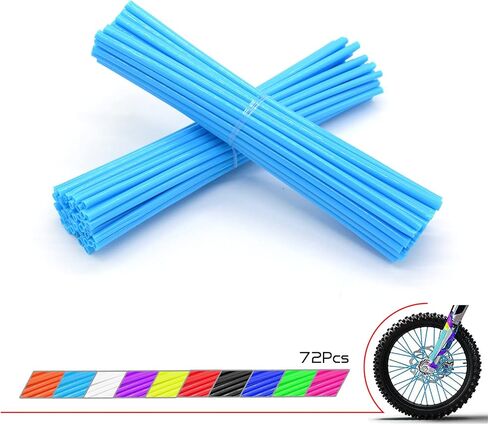 72Pcs Spoke Skins Covers Universal Bicycle Motocross for 8"-21" rims Dirt Motorcycle BMX MTB SX MX SXF EXCSXF EXC XT250-600 R-Z400S SM RM2 F800GS CRF XL XLR XR (Pink) in Kuwait