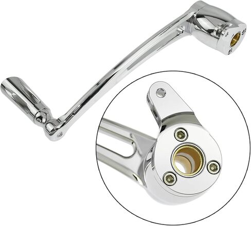 HDBUBALUS Motorcycle Front Rear Floorboards Driver Passenger Footboards Foot Peg Shift Lever Linkage Brake Arm Kit Fit For Harley Touring Electra Road Glide 2014-later (Color: Chrome) in Saudi Arabia