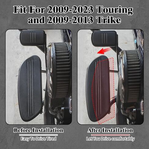 HCmotorku دراجة نارية 1-1/4 بوصة للسائق، لوحة أرضية للسائق، فاصل تمديد خارجي، مناسب لـ Harley Touring Electra Glide Road Glide Road King Street Glide 2009-2022 FL Trikes 2009-2013 in Saudi Arabia