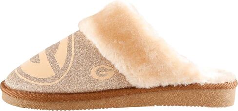 FOCO Womens NFL Team Logo Glitter Open Back Moccasin in Saudi Arabia