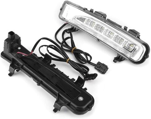 مجموعة إضاءة النهار للجري، قطعتان من مصابيح الضباب LED للجري النهاري تناسب سيارة Ford Edge SUV 11-14 in Saudi Arabia