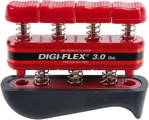 Digi-Flex-10-0741 نظام تمرين اليد والأصابع كاندو باللون الأحمر، مقاومة 3 رطل in Kuwait