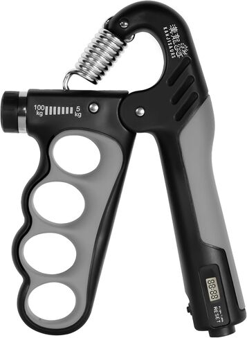 Grip Strength Trainer, Adjustable Resistance 11-220 Ibs Forearm Exerciser, the Five Fingers Grip Strength Trainer with Digital Counter,Hand Grips Strengthener. in Saudi Arabia