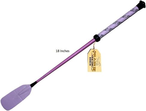 Jump Bat 18 Inch Riding Crop Horse and Rhinestone Decorated Handle Color Choice: Black, Blue, Green, Fuchsia, Pink, Purple, Red, or Yellow in Saudi Arabia