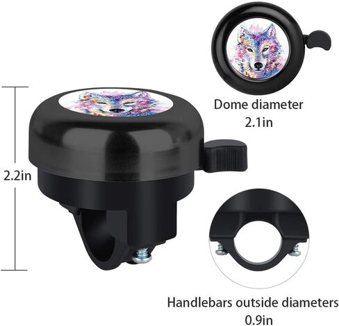MZELQ Bicycle Bell Cute Clear Sound Adjustable Size Aluminum Bike Accessories Bell Ring for Girls Women Kids Adults in Saudi Arabia