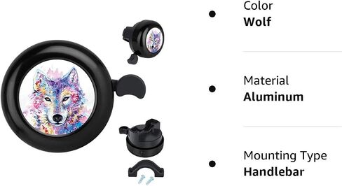 MZELQ Bicycle Bell Cute Clear Sound Adjustable Size Aluminum Bike Accessories Bell Ring for Girls Women Kids Adults in Saudi Arabia