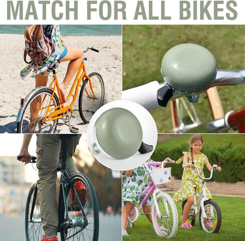 جرس دراجة MARQUE Beach Cruiser - تصميم جرس دراجة كلاسيكي للبالغين والأطفال مع صوت حلقة تقليدي in Kuwait