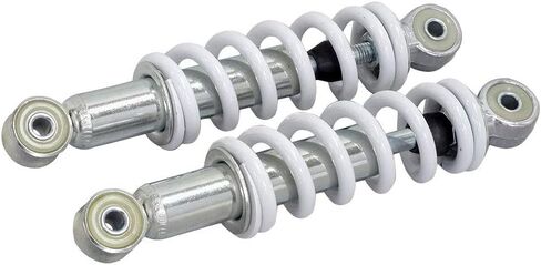 AlveyTech 195 mm Adjustable White Shocks with 8 mm Eyes for Go-Karts & Mini Bikes (Set of 2) in Saudi Arabia