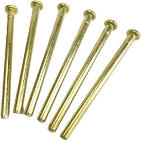 6pcs Door Hinge Pins for Doors 4 Inches Door Hinge Pin,Door Pins,Door Hinge Screws,Bronze Door Pins for Interior Door Hinges Replacement.Door Closing Hinge pins.Black