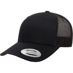 The Hat Pros | Yupoong Classic Premium Mesh 6 Panel Retro Trucker Cap | Mid Profile Snapback | OSFA | Bulk Pack Available