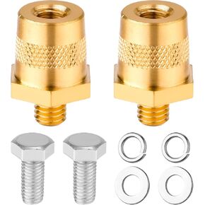 2 Packs Battery Terminal Connectors Set, Battery Post Terminals Battery Post Adapter Car Battery Bolt and Nuts Auto Battery Post Terminals Connectors for M8 Top/Side Terminal Charging Posts
