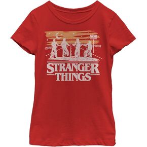 Fifth Sun Stranger Things Jank Drawing Girls Short Sleeve Tee Shirt