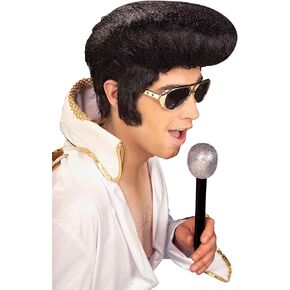 Forum Novelties Men's Rock N' Roll Elvis Presley Wig, Black, One Size