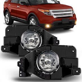 Fog Lights Lamps Replacement for 2013 2014 2015 Ford Explorer Fog Light Compatible with H11 12V 55W Bulbs Switch and Wiring Kit