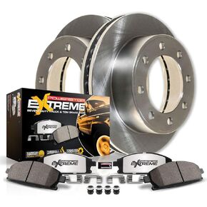 Power Stop MDK1781 Z36 Truck & Tow Front Brake Kit-OE Brake Rotors & Carbon Ceramic Brake Pads