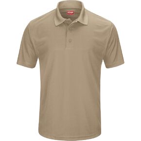 Red Kap Men's Short Sleeve Performance Knit Pocketless Core Polo