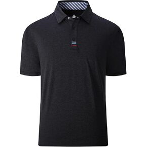 Mens Polo Shirts Short Sleeve Performance Moisture Wicking Athletic Workout Golf Shirts for Men