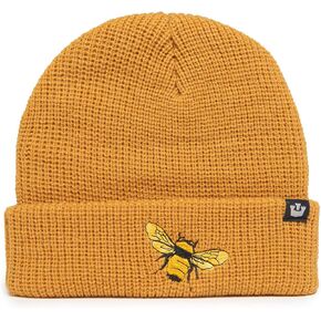 Goorin Bros. The Farm Unisex Acrylic Cuffed Beanie, Honey (Ribbed Bee), One Size Yellow