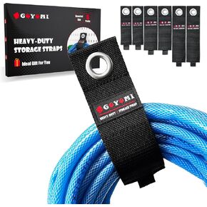 9 Pack Heavy Duty Storage Straps, Hook and Loop Extension Cord Holder Organizer Cable Straps for Cords, Cables, Hoses, Rope, RV, Garage Storage and Organization, Assorted Sizes