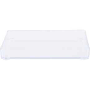 Kenney Countertop Trinket and Jewelry Tray, 6" L x 4.2" W x 0. 875" H, Clear
