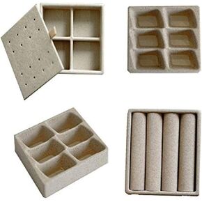 Alveare Home Armoire Inserts Jewelry Tray, Tan