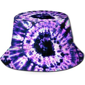 Tie Dye Print Bucket Hat Colorful Summer Unisex Print Bucket Hat