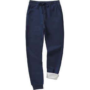 Weintee Men's 36" Inseam Tall Fleece Sweatpants Sherpa Lined Pants Long Joggers
