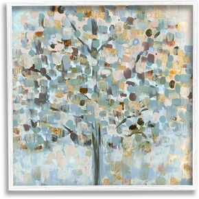 Stupell Industries Abstract Speckled Tree Leaves Nature Painting Glam Detail, Design by Susan Jill