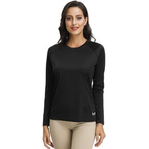 Corna Women's Workout Shirt UPF 50+ Swim Sun Shirts Long Sleeve Rash Guard Golf Tshirt