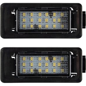 License Plate Lights Rear Number Lamps Fit Altima Sentra Versa Rogue 26510-8990E Xenon White Rear Tag Light Kit Assembly 2Pcs