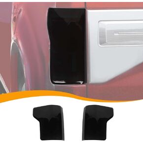 Hoolcar Tail Light Lamp Cover Guard Trim Bezel Frame Decor Exterior Accessories Compatible with Ford F150 2015-2020, Smoked Black