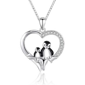CHENGHONG Necklace for Women 925 Sterling Silver Pendant Cute Animal Necklace Friendship Necklace Mothers Gifts for Mom Girlfriend Wife