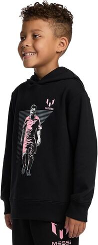 Messi Boys' Long Sleeve, Standard Fit Hoodie Sweatshirt, Comfortable Fleece in Saudi Arabia