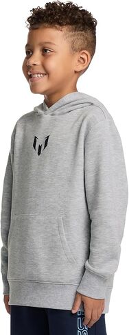Messi Boys' Long Sleeve, Standard Fit Hoodie Sweatshirt, Comfortable Fleece in Saudi Arabia