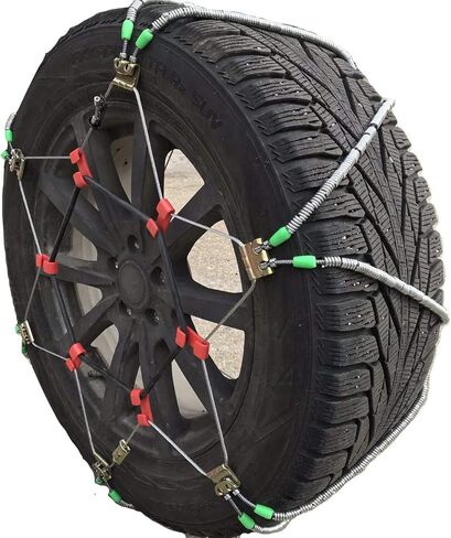 TireChain.com 265/45-21 مجموعة سلاسل إطارات قطرية مكونة من قطعتين in Saudi Arabia