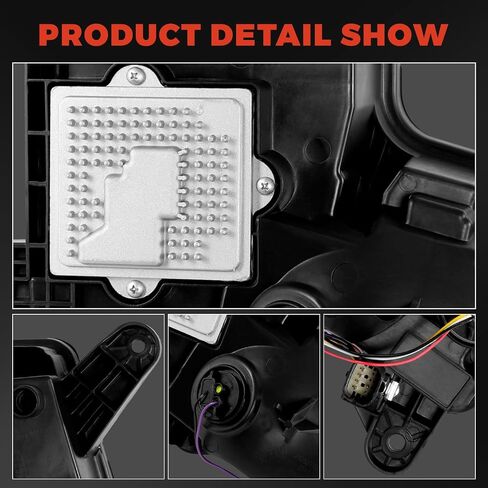 LED Fog Light with Crash Imminent Braking Compatible with Cadillac Escalade ESV 2015-2020, Turn Signal Light Daytime Running Light DRL 84575578 GM2531139, Right Passenger Side in Saudi Arabia