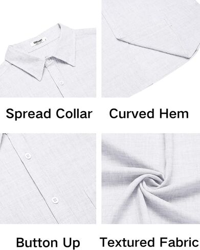 COOFANDY Men's Sleeveless Beach Shirts Summer Button Up Tank Tops Casual Textured Tank Shirt in Saudi Arabia