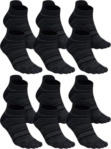 6 Pairs Women Toe Socks Cotton ankle toe socks Running Toe Socks for Men Women Athletic Breathable Five Toe Socks in Saudi Arabia