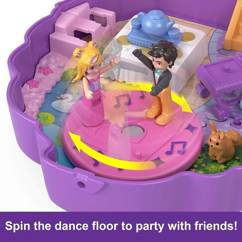 ​Polly Pocket Mini Toys, Something Sweet Cupcake Compact Playset with 2 Micro Dolls and 13 Accessories, Pocket World Travel Toys with Surprise Reveals in Saudi Arabia