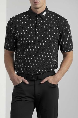 PXG Men's Comfort Fit Cactus Print Polo - Dry Fit Golf Shirt for Men in Saudi Arabia
