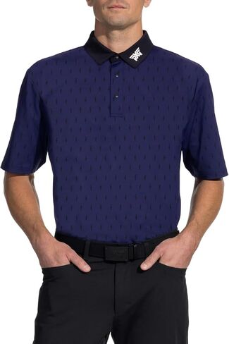 PXG Men's Comfort Fit Cactus Print Polo - Dry Fit Golf Shirt for Men in Saudi Arabia
