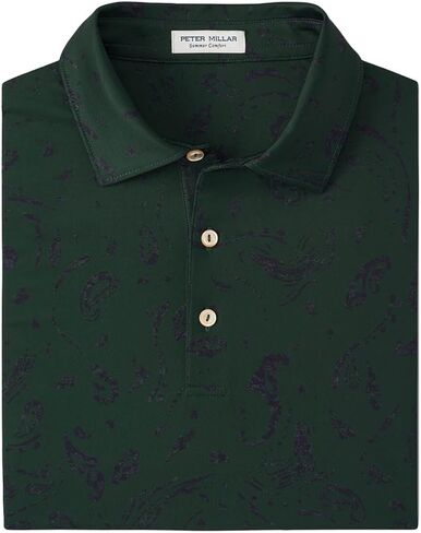 قميص بولو رجالي من PETER MILLAR صيفي مريح Gator Batik Performance Jersey مقاس XL in Kuwait