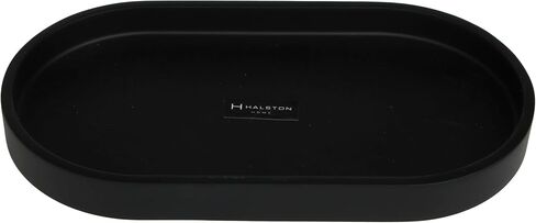 Elegant Glass Tray for Home Decor, Versatile Serving Tray for Kitchen, Bathroom, or Vanity, Decorative Tray for Organizing Accessories, Black in Saudi Arabia