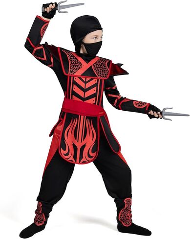Spooktacular Creations Kids Halloween Ninja Costume, Boys Ninja Costume for Toddler Halloween Costume in Kuwait